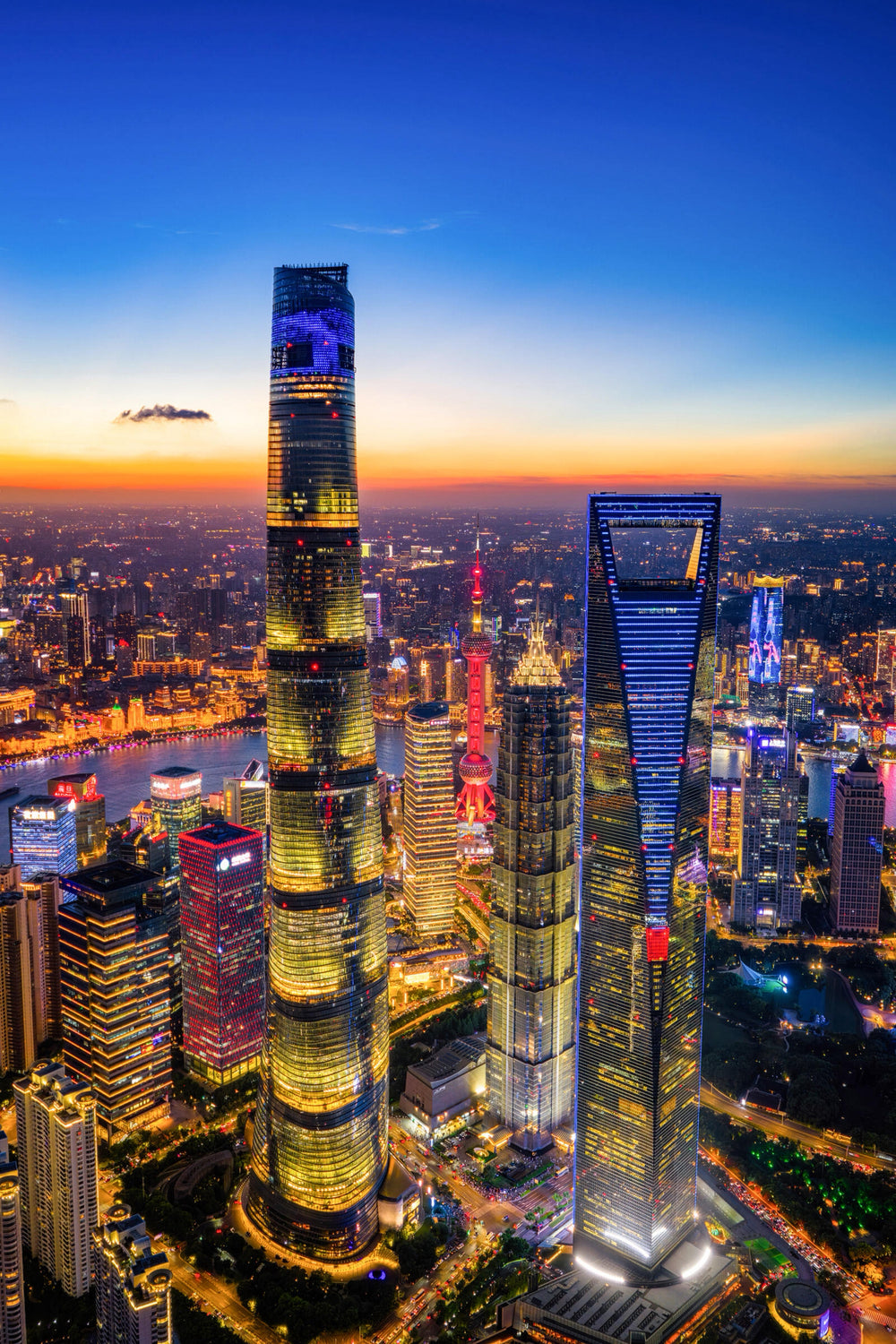 The Bund and Shanghai skyline