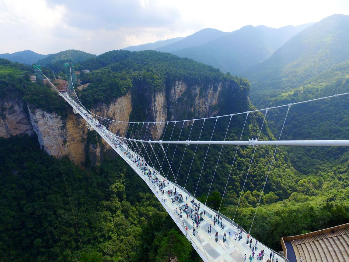Zhangjiajie Grand Canyon & Baofeng Lake — Glass Bridge, Optional Adventure Activities & Scenic Boat Cruise — Zhangjiajie