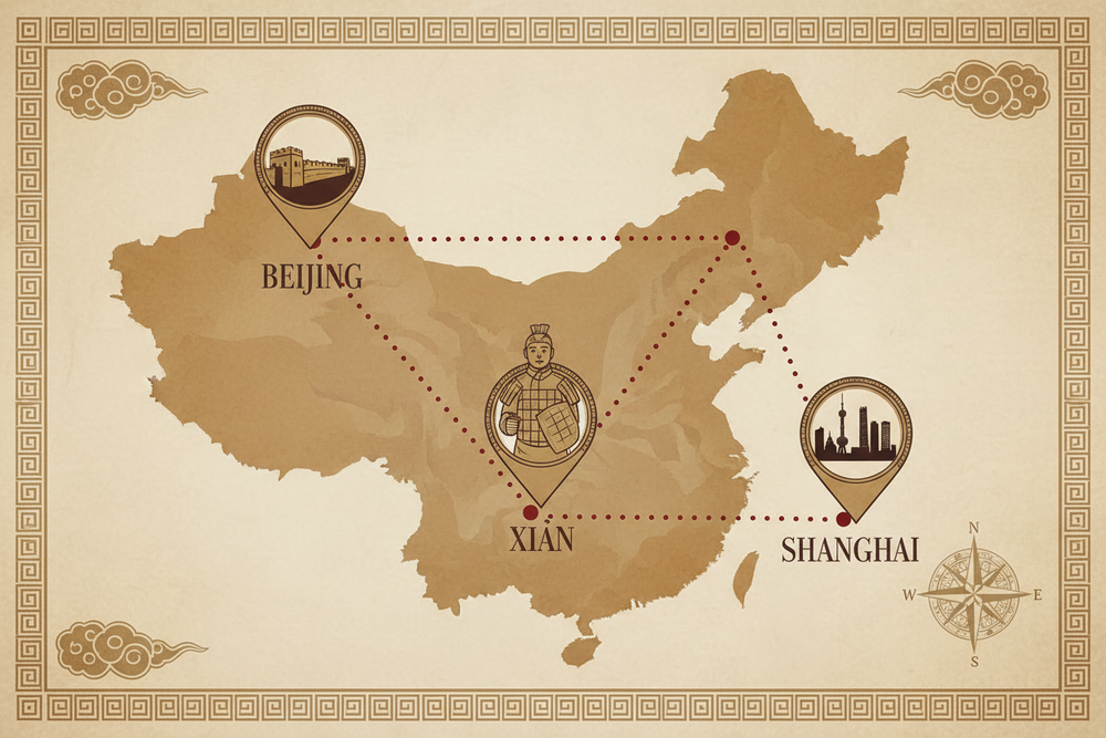 Tour route map