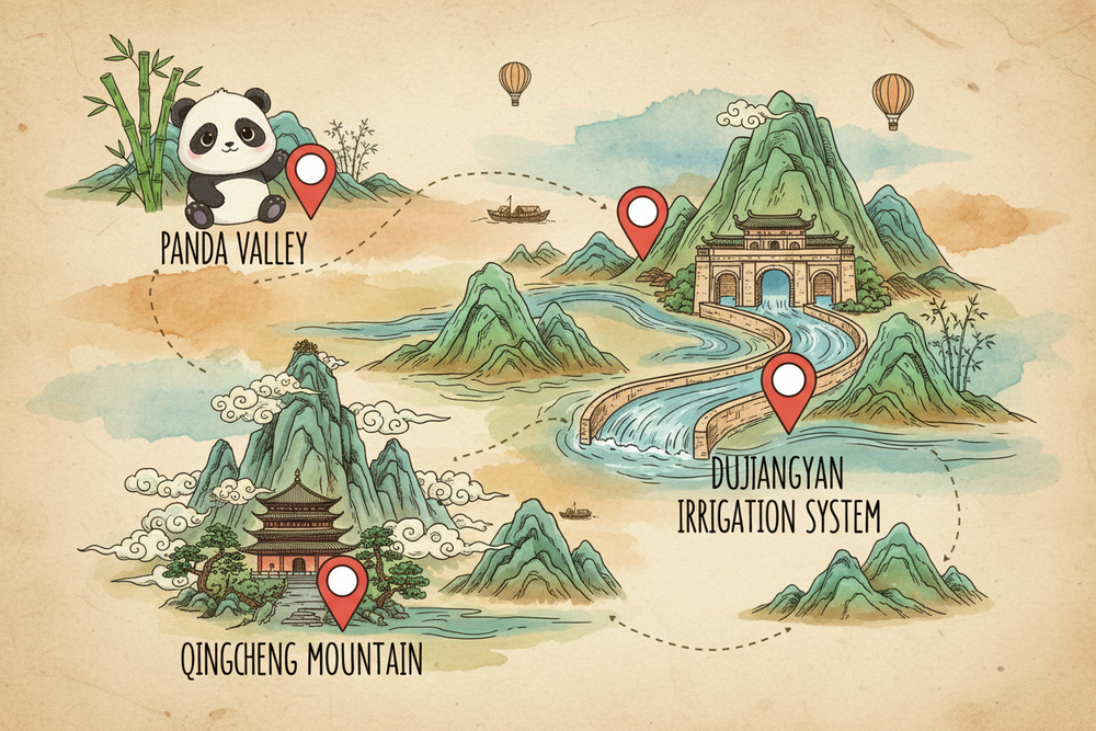 Tour route map