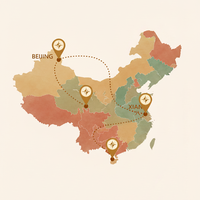 Tour route map